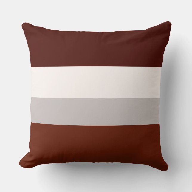 Rust Redwood en Pearl Kussen (Voorkant)