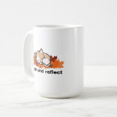rust & reflectie herfst kat koffiemok (Voorkant links)