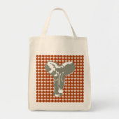 Rust Safari Dot met Pop Art Elephant Tote Bag (Voorkant)