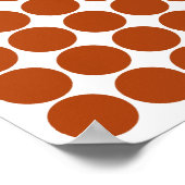 Rust Safari Dot with Pop Art Elephant Poster (Hoek)