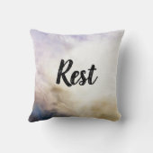 Rust Schrift Worpkussen Kussen (Achterkant)