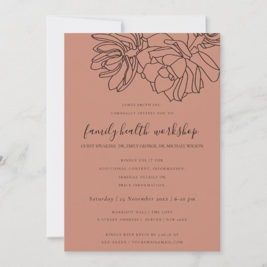 RUST SINAASAPPEL DESERT CACTI SUCCULENT WORKSHOP E KAART (Voorkant)