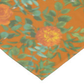 Rust Sinaasappel Wedding  Floral Tafelkleed (Gekanteld)