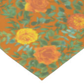 Rust Sinaasappel Wedding  Floral Tafelkleed (Gekanteld)