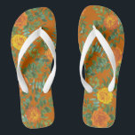 Rust Sinaasappel Wedding  Floral Teenslippers<br><div class="desc">Prachtige roestvrije oranje trouwuitnodigingen en decor met klassieke  rozen en pony's. Een elegante,  verfijnde look die geweldig is voor een lente-,  zomer- of herfstbruiloft of -evenement!</div>