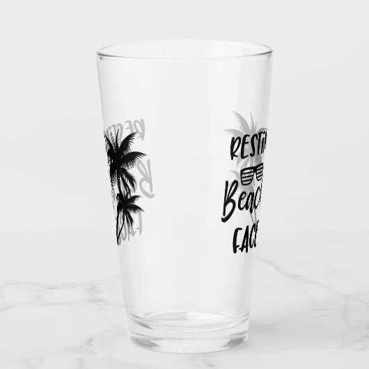 Rust strandgezicht glas (Links)