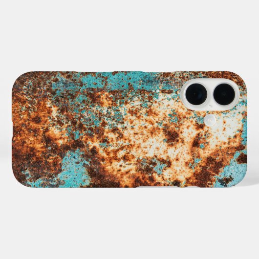 Rust Style and Blue Patina Case-Mate iPhone Case (Achterkant (horizontaal))