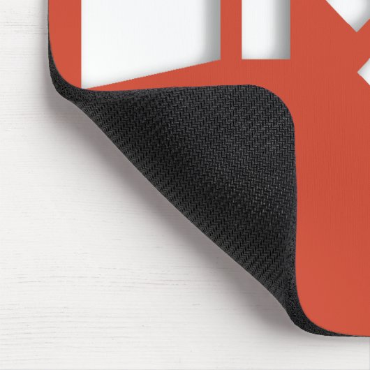 RUST Symbool Rood op Clear Shadowed Muismat (Hoek)