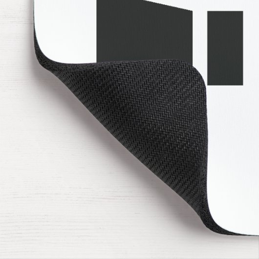 RUST Symbool Zwart op Clear Muismat (Hoek)