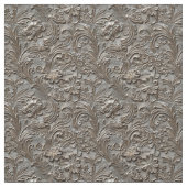 Rust taupe bewerkt leer stof (Swatch)