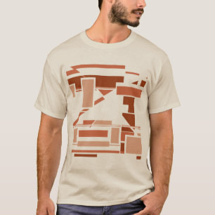 Rust Terracotta Beige Southwest Art Design T-shirt