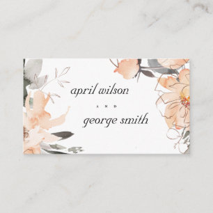 RUST TERRACOTTA BROWN BOHO FLORAL WEDDING WEBSITE VISITEKAARTJE