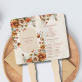 Rust Terracotta Flowers Burnt Oranje Fall Wedding Handwaaier