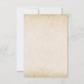 Rust Terracotta Flowers Burnt Oranje Fall Wedding RSVP Kaartje (Achterkant)