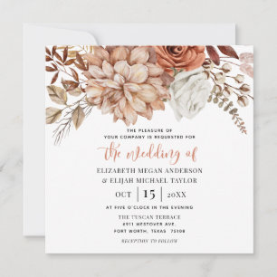 Rust Terracotta Herfst Floral Wedding
