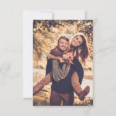 Rust Terracotta Herfst Gedroogde Bloemen Pampas Gr Save The Date (Achterkant)