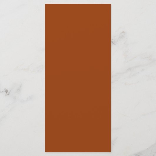Rust Terracotta Wedding Dinner Menu (Achterkant)