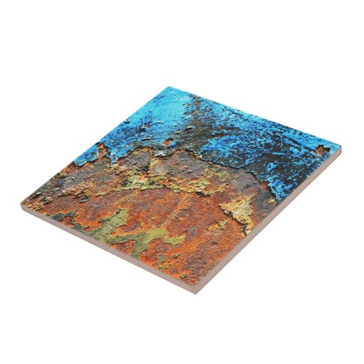 Rust Textured metall Tegeltje (Zijkant)