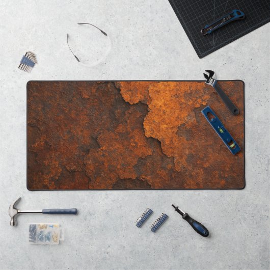 Rust Textuur Grunge Achtergrond Metalen Ontwerp Bureaumat (Werkstation)