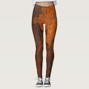 Rust Textuur Grunge Achtergrond Metalen Ontwerp Leggings