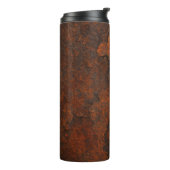 Rust Textuur Grunge Achtergrond Metalen Ontwerp Thermosbeker (Gedraaid links)