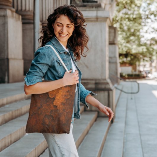 Rust Textuur Grunge Achtergrond Metalen Ontwerp Tote Bag
