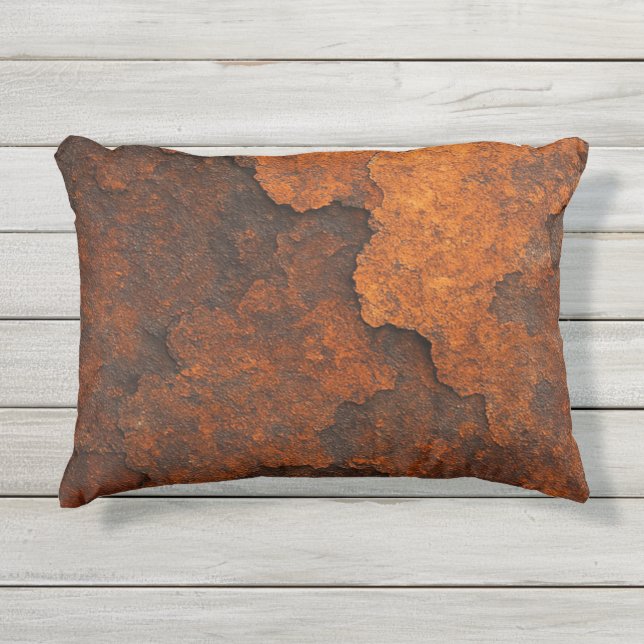 Rust textuur grunge achtergrond - verouderd metale buitenkussen (Voorkant)