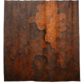 Rust textuur grunge achtergrond - verouderd metale douchegordijn (Voorkant)