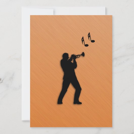 Rust Trumpet Party Kaart (Achterkant)