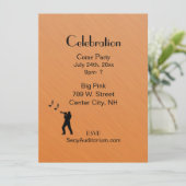 Rust Trumpet Party Kaart (Staand voorkant)