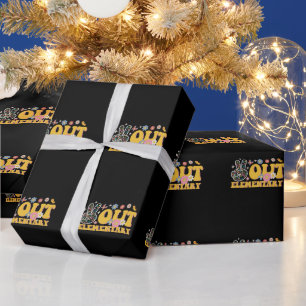 Rust uit Elementary Groovy Laatste dag van de scho Cadeaupapier