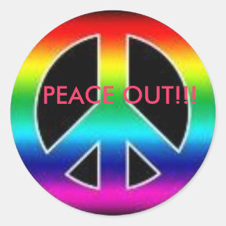 Rust uit geweldige sticker!! ronde sticker