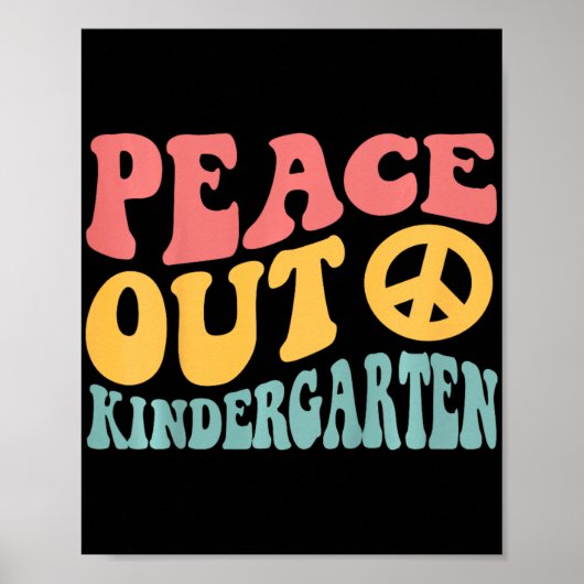 Rust uit kleuterschool Grappige retro Laatste dag Poster (Voorkant)