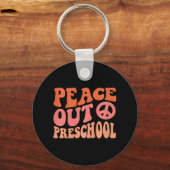 Rust uit kleuterschool Grappige retro Laatste dag Sleutelhanger (Voorkant)