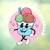 Rust uit met ons ijs raamsticker (Vel 3)