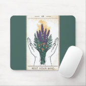 Rust Uw Geest Retro Tarotkaart Muismat (Met muis)