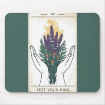 Rust Uw Geest Retro Tarotkaart Muismat