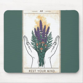Rust Uw Geest Retro Tarotkaart Muismat