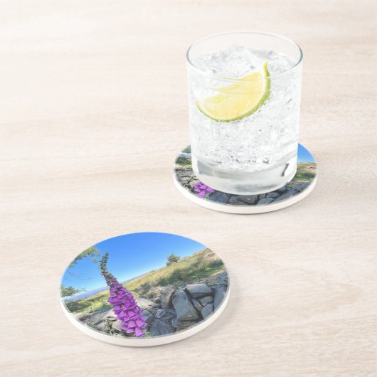 Rust van het Engelse platteland Zandsteen Onderzetter (Zijkant)