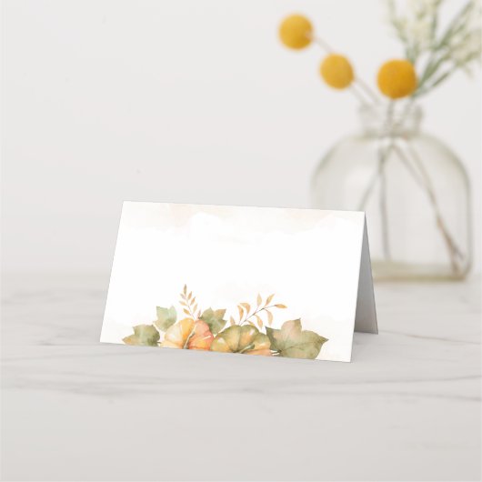 Rust verliest pomkin Thankful Family Thanksgiving Plaatskaartje (Voorkant)