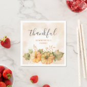 Rust verliest pomkin Thankful Family Thanksgiving Servet (Insitu)