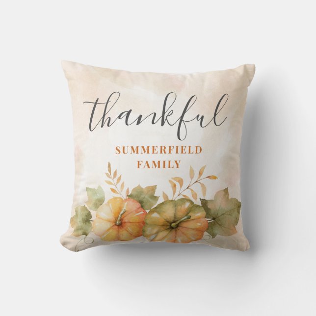 Rust verliest pompoen met een deken van de Herfst  Kussen (Voorkant)