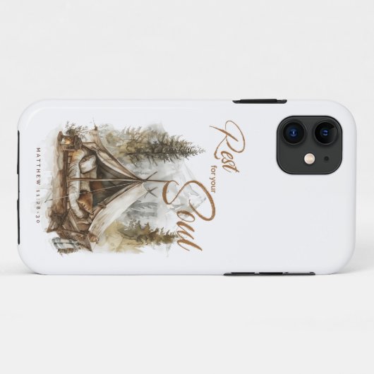 Rust voor je ziel Christelijk Boho Case-Mate iPhone Case (Achterkant (horizontaal))
