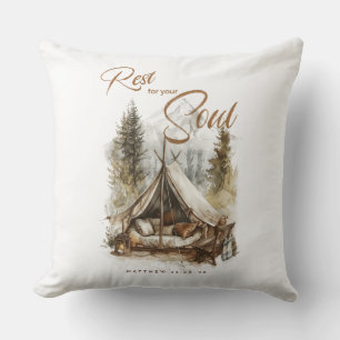 Rust voor je ziel Christelijk Boho Decor kussen