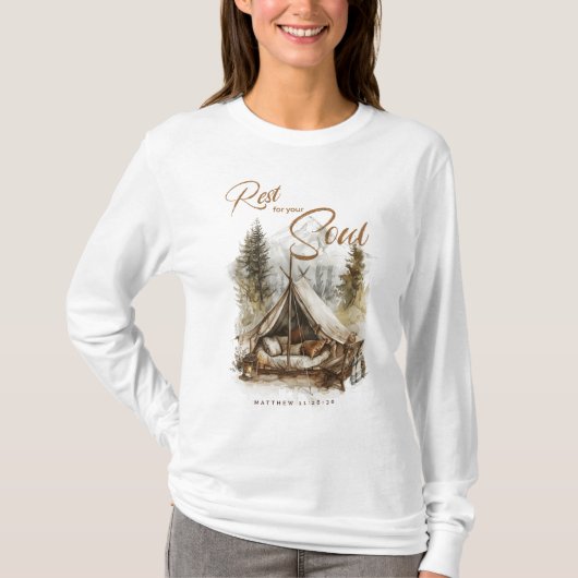Rust voor je ziel Christelijk Boho Women's Shirt (Voorkant)