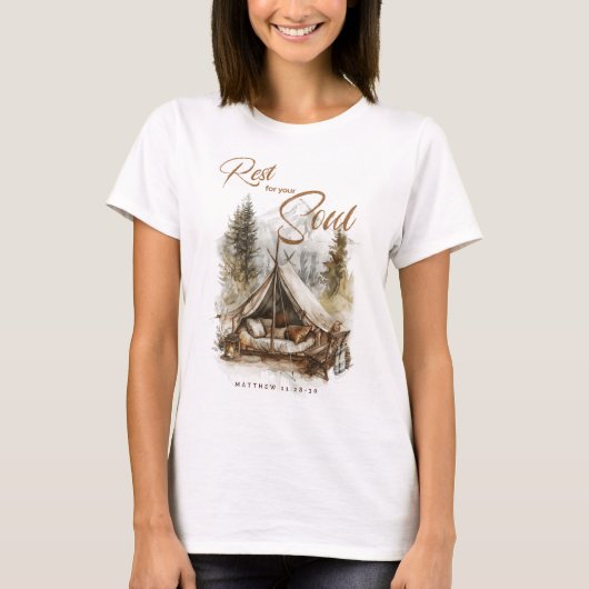 Rust voor je ziel Christelijk Boho Women's Shirt (Voorkant)
