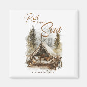 Rust voor je ziel Christelijke boho magneet (Voorkant)