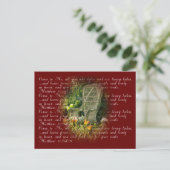 Rust voor je zielen... briefkaart (Staand voorkant)