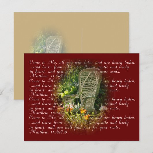 Rust voor je zielen... briefkaart (Voorkant / Achterkant)