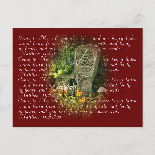 Rust voor je zielen... briefkaart (Voorkant)